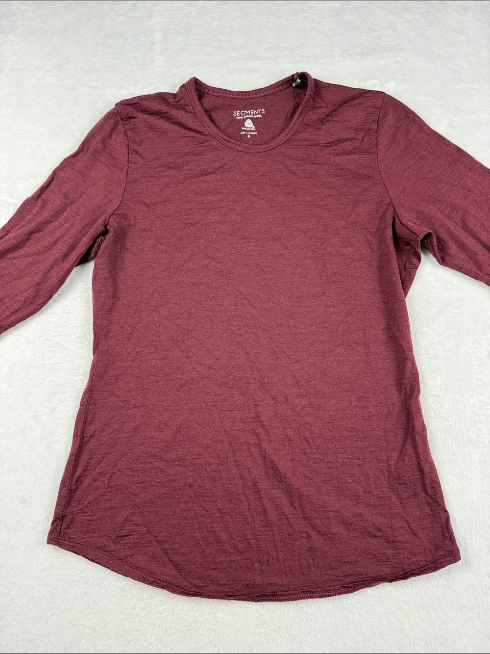Segments Merino Wool Base Layer Long Sleeve Top - women’s small